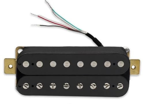Gitarren-Tonabnehmer Dual Coil 8 Saiten E-Gitarre Humbucker Pickups Hals- Und Steg-Pickup Schwarz (Color : Bridge without frame)