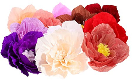 PRETYZOOM 11St 3D-Papierblume Blumenschmuck aus Papier Papierblumendekorationen für die Wand hochzeitsdeko Ornament handgemachte DIY Blumen handgemachte Papierblumen Haushalt Kunsthandwerk