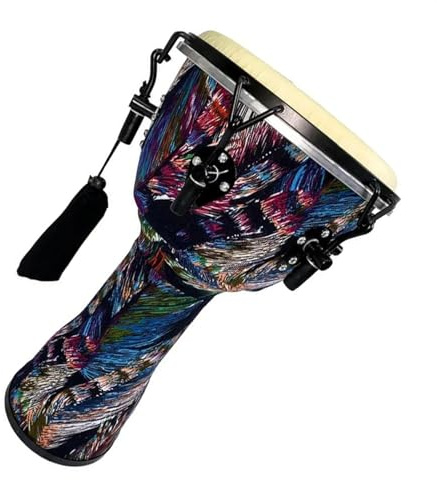 Professionelle Djembe 10-Zoll-ABS-Musik-Afrikatrommel Percussion-Djembe Für Anfänger-Percussion-Liebhaber (Color : A)