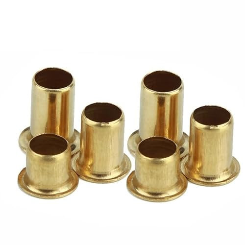 200/300pcs Brass Eyelets Hollow Rivet Nut Through Hole Grommets Tubular 2.5mm 3mm 4mm 5mm (Size : 2.5x3mm (300pcs))