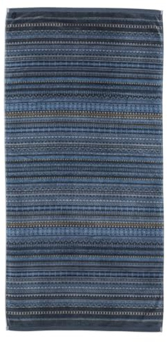Pip Studio Geometric Print Duschtuch Dark Blue 70x140cm (1 Stück)