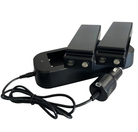 Kit Chargeur et 2 Batteries équivalentes Scanreco pour radiocommande Grue, Industrielle, Longue durée, Compatible avec Hiab, Palfinger, Effer - Batteries 2200 mAh modèle 592