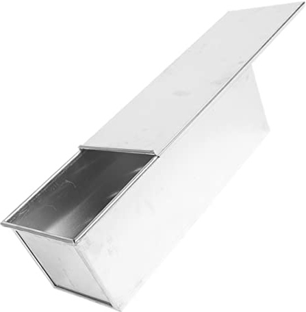 ORFOFE Loaf Pan Silver Aluminium Alloy Nonstick with Lid, for Bread and Cake Baking Large Capacity Bread Baking Pan with Uniform Heating, for Everyday Kitchen Use