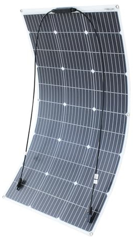 100W Placa Solar Flexible Panel Solar Ideal para Sistemas Aislados la Red Actividades al Aire Libre
