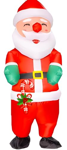 Matreeglam Costume de Père Noël pour adulte - Costume de Vêtement amusant pour Noël, cosplay, fête d'anniversaire (150-195 cm) (Style 5, 150-195cm)