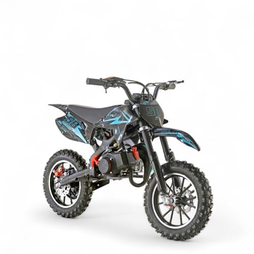 KXD 701A/706A/708A/705A 49cc 2Takt 4Takt Dirt Cross Pocket Enduro Dirtbike Motocrossbike Motocross Motorrad Cross 49ccm Vorderrad (Türkis, KXD 703A 2Takt 49cc E-Starter Offroad Racing 58)
