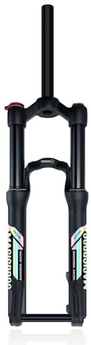 HZXQCVB 20/24IN Forcella MTB Ad Aria Perno Passante 15x100mm Forcelle Ammortizzate per Bici Corsa 90/120mm Forcelle Anteriori Smorzamento in Estensione Freni A Disco Tubo Diritto da 1-1/8(24in)