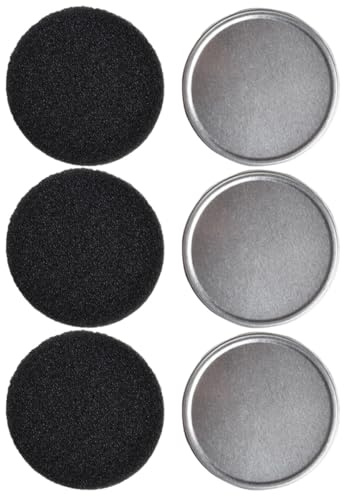 BAZEITFLOW Estuche de Limpieza para Brochas de Maquillaje 6 Piezas Esponja Limpiadora Negra para Brochas de Sombra y Rubor Caja Compacta y Ligera para Uso en Casa y Viajes