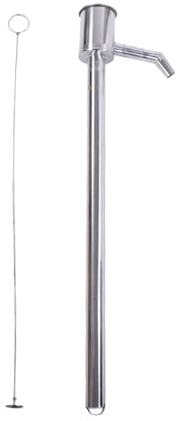 Fafeicy Extracteur D' Portatif de Pompe à Manuelle D'acier Inoxydable de 60CM pour le Baril de Bière D' de Cuisson de Vin D'eau