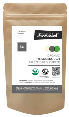 Freshly Fermented – Organic & Vegan Certified Freeze Dried Sourdough Culture, Rye