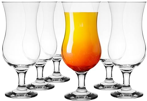 Set de Vasos de Cóctel KROSNO Glasmark 1992 6 Vasos de Cristal Transparente 350 ml Aptos para Lavavajillas Vasos para Bebidas y Cócteles