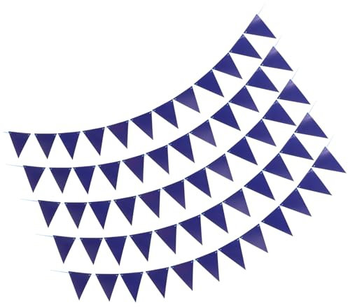 ibasenice 5stücke Teiliges Dreieckige Wimpel Aus Flaggen Für Garten Party-dekoration Wiederverwendbare Banner Für Innen Und Außen Minimalistische Gestaltung Für Kreative Projekte