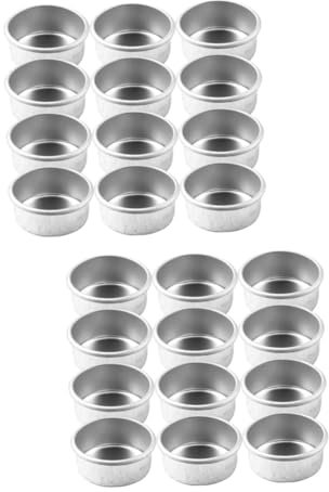 DIYEAH 24pcs Tea Light Candle Holder Cups Retro Candle Tray for Dining Table DIY Table Decor