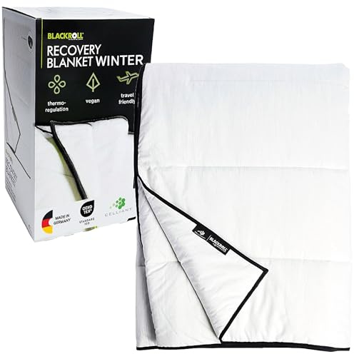 BLACKROLL® Recovery Blanket Winter - Atmungsaktive Winterdecke mit CELLIANT®-Regeneration, 155x220cm, Made in Germany, Vegan