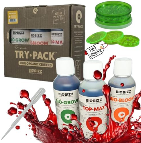 Biobizz Trypack indoor | Biobizz Set | Biobizz starterset | Biobizz Dünger Set | Cannabis-Dünger Set | Try Pack Biobizz Indoor | Grow Dünger-Cannabis | Cannabis Dünger | Kräuter Dünger