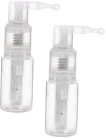 TOVINANNA 2 Stück Transparente Pet Sprühflaschen 35 Ml Präziser Feiner Nebel Tragbarer Reisezerstäuber Für Pulver Und Flüssigkeiten Wiederbefüllbare Kosmetikflaschen