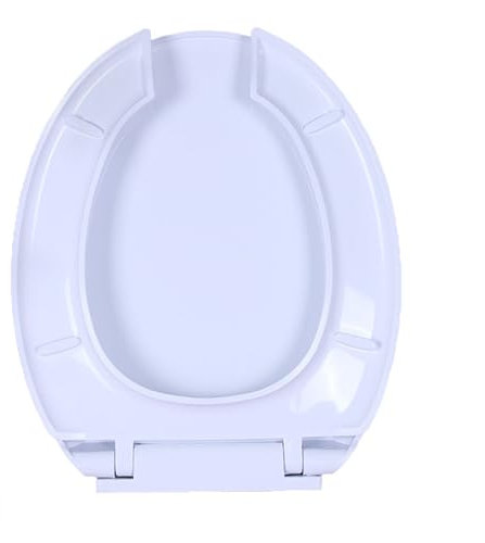 Wttfc Toilettendeckel Oval Mit Absenkautomatik,Wc Sitz Abnehmbar,Toilettensitz Duroplast Weiß Zum Einfachen Reinigen, FüR Die Meisten Toiletten,Wc Brille,O Shaped