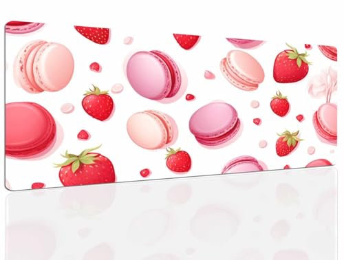 Tapis de Souris Red, Tapis Souris XXL, 1600x800x4mm Tapis de Bureau Gaming AntidéRapant, Tapis Bureau étanche, sous-Main pour Clavier et Souris, Mouse Pad Mat, pour Gamer, Ordinateur, Pc 1003