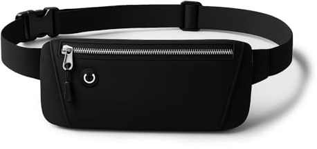 ARYIMYDP Laufgürtel für Handytasche Joggen, Elastischer Laufgürtel Handy, Bauchtasche Herren Damen Sport, Lauftasche Jogging Tasche für Laufen Joggen Zubehör Running Belt, Laufen Zubehör, Schwarz