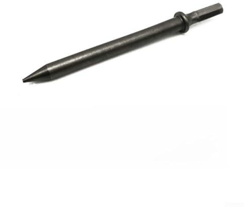Scalpello pneumatico in acciaio con gambo esagonale da 175 mm per rimozione bulloni, separazione di piastrelle e parti corrose, strumento resistente per meccanica (scalpello a punta)