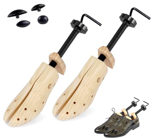 FARYODI Schuhspanner, Schuhdehner, Schuhweiter, Schuhformer, Wege Schuhdehner für Herren Damen, Einstellbare Länge Breite, Inkl Schuhlöffel Schuhweiter und Formschoner für Alle Schuhtypen (L)