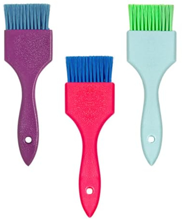 MAGICLULU Kit 3pezzi Applicatori per Tinta Chioma, Pennello per Colorazione Facile da Pulire in Pp e Nylon, per Salone e Parrucchiere