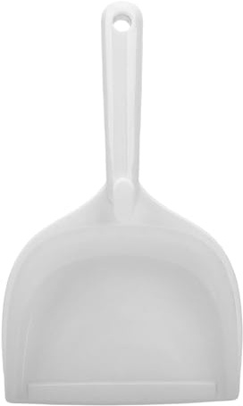 RIZGHWOY Kattsandsskopa, Stor Kapacitet Kattströskopa med Ergonomiskt Långt Handtag för Hem och Djuraffär (Vit)
