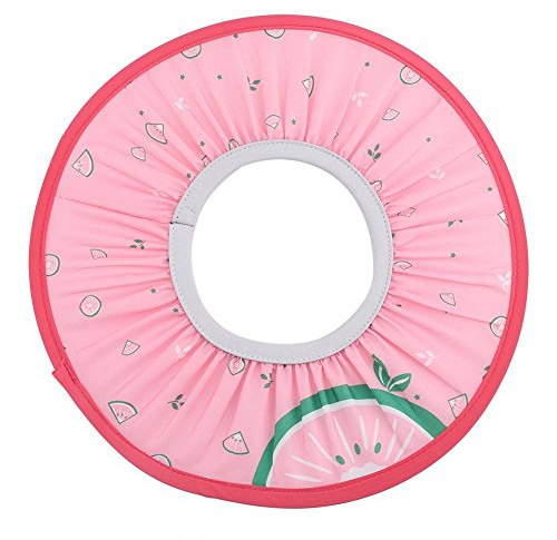Baby Shower Cap wasserdichtes Tuch Baby Shampooing Cap elastische Kinder Dusche Baden Schutzhut (Rosa)