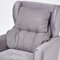 Homescapes Sessel-Rückenkissen grau 68x58 cm, Lendenkissen Sofa, 15 cm Dickes Rückenstützkissen Bett mit Baumwollbezug