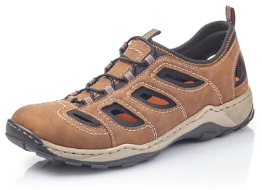 Rieker Herren Low-Top Sneaker 08065, Männer Halbschuhe,Freizeitschuhe,Turnschuhe,Laufschuhe,straßenschuhe,Strassenschuhe,braun (25),43 EU / 9 UK