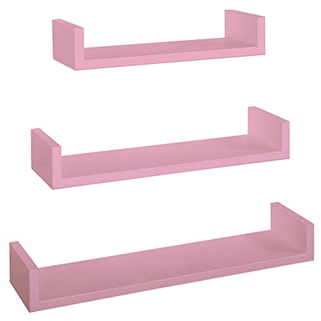 MODULARREDO | Magnet 3er Set Wandregal, 60 x 8 cm, Rosa Blush