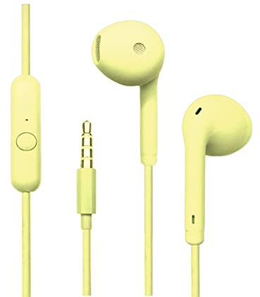 Maodom Auricolari in-ear cablati | Cuffie in-ear con filo da 3,5 mm per computer, laptop, smartphone, controllo dei pulsanti, con effetto sonoro chiaro, si adattano a tutti i jack da 3,5 mm