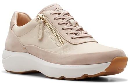 Clarks Dam Tivoli Zip sneakers, Sand Combi, 6.5 UK