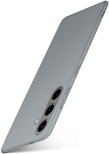 moex für Samsung Galaxy S24 Hülle Ultra Dünn, Schutzhülle mit erhöhtem Kameraschutz, Slim Cover Hardcase Backcover, Dünnste Handyhülle Minimalistisch Alpha Case, Matt Taupe