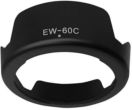 REY Tulipa Objetivo Cámara Parasol Compatible Canon EW-60C II Bayoneta