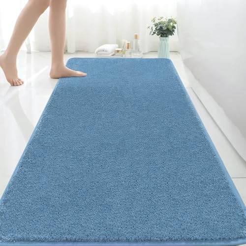 Rururug Badezimmermatte, Weiche Mikrofaser Badematte, 150x60 cm