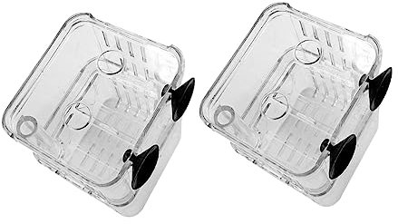 Happyyami 2stücke Acryl Fischzuchtbox Für Aufzucht Von Fischbrut Doppeltes Schichtdesign Isoliert Und Transparent Für Aquarien Und Fischhaltung