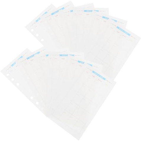 Tofficu 3 Sets 6-loch-papiernachfüllungen Für Notizbücher Planer Tagebuchgrößen Papiernachfüllungen Für Ordner Glattes Schreibpapier 40 Blatt * 3