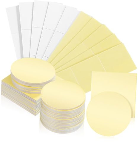 jojofuny 60pcs High Adhesion Double-Sided Adhesive Pads for Mounting Removable Double-Sided Tape