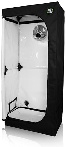 Camo Grow L-Box Pflanzenzelt 70 x 44 x 160 cm - Grow Box für versteckte Indoor Pflanzenzucht