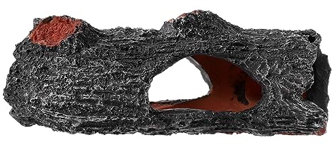 Toyvian Souche d'arbre Artificielle pour Aquarium, Cachette De Reptile Réaliste Et Décorative, Décoration Paysagère pour Aquarium Et Terrarium
