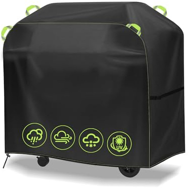 Funda Impermeable para Parrilla y Plancha, 120x60x120 cm, Tela Oxford 420D Resistente, Cubierta Protectora con Ajuste Seguro, Incluye Bolsa de Guardado