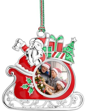 Newbridge Silverware WY968 Santa on Sleigh Photoframe Tree Decoration