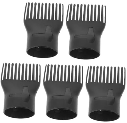 Anneome Spazzola Asciugacapelli Pettine Integrato 5 Pezzi Nero Resistente Alta Temperatura per Asciugatura e Styling Chioma Fini per Viaggi e Feste