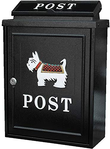 Cassetta delle lettere postale for acqua piovana da esterno a muro con cassetta della posta serratura creativa rurale di grandi dimensioni