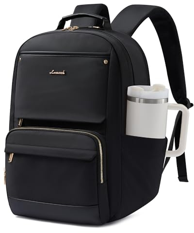 LOVEVOOK Rucksack Damen, 15,6 Zoll Laptop Schulrucksack Teenager Wasserdicht Schultasche mit Großem Fach für Trinkflasche Backpack Women School Bag Arbeitsrucksack Tagesrucksack für Reise Uni Work