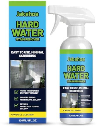 Hard Water Stain Remover Spray No Scrub Required Powerful Cleaner For Glass Shower Tiles Windows Fixtures Doors Bathroom