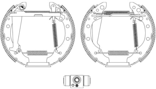 HELLA PAGID 8DB 355 004-961 Bremsbackensatz - R1270