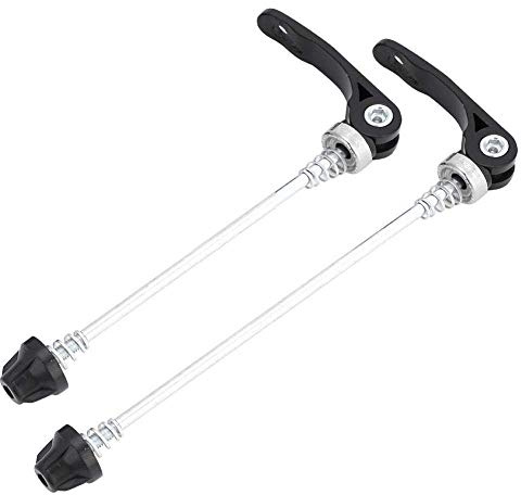 Dioche Quick Release Skewer Set, 1 Pair Road Bike Front & Rear, Bicycle Quick Release Cycling Wheel Alloy Bicycle Replacement Spare Parts Accessories for Road Bike, Mountain Bike, BMX