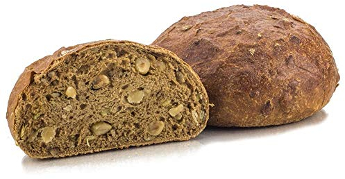 Vestakorn Handwerksbrot, Nussbrot 400g - frisches Brot – gebacken nach 24 Stunden Teigruhe, selbst aufbacken in 10 Minuten